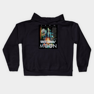 Chandrayaan-3-artwork Kids Hoodie